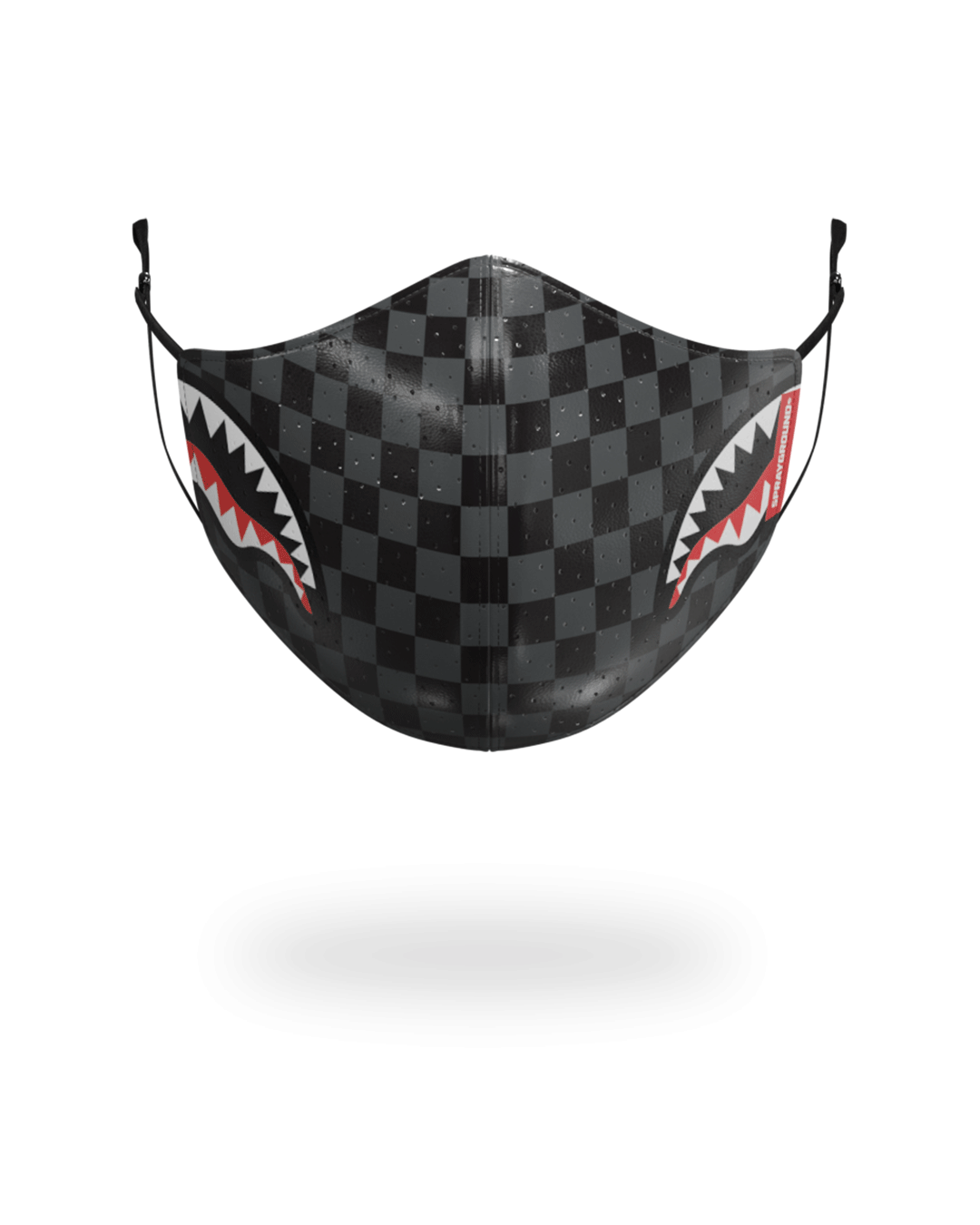 SHARKS IN PARIS (GRAY) VEGAN LEATHER FACE MASK